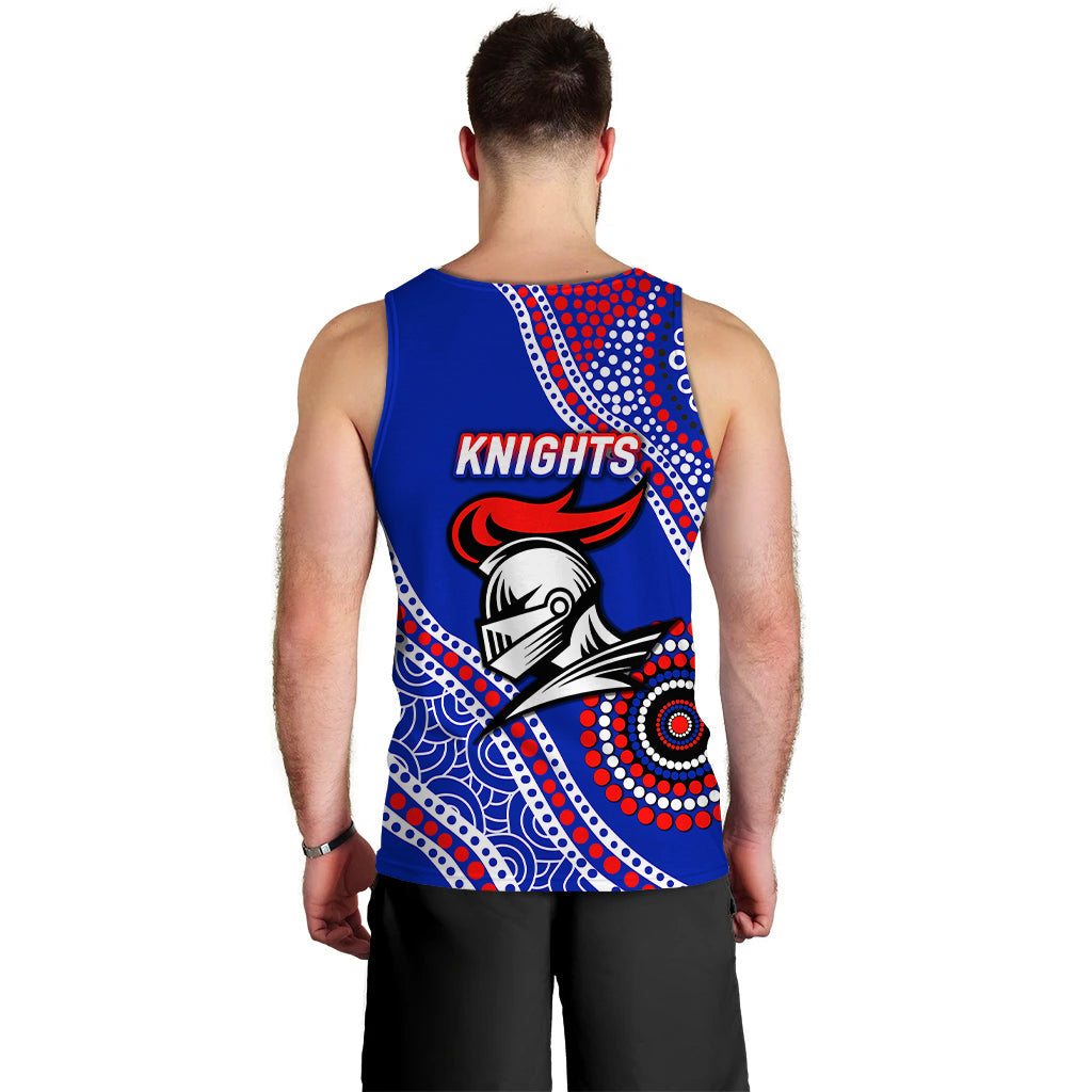 Knights Rugby 2022 Aboriginal Art Men Tank Top - - Vibe Hoodie Shop