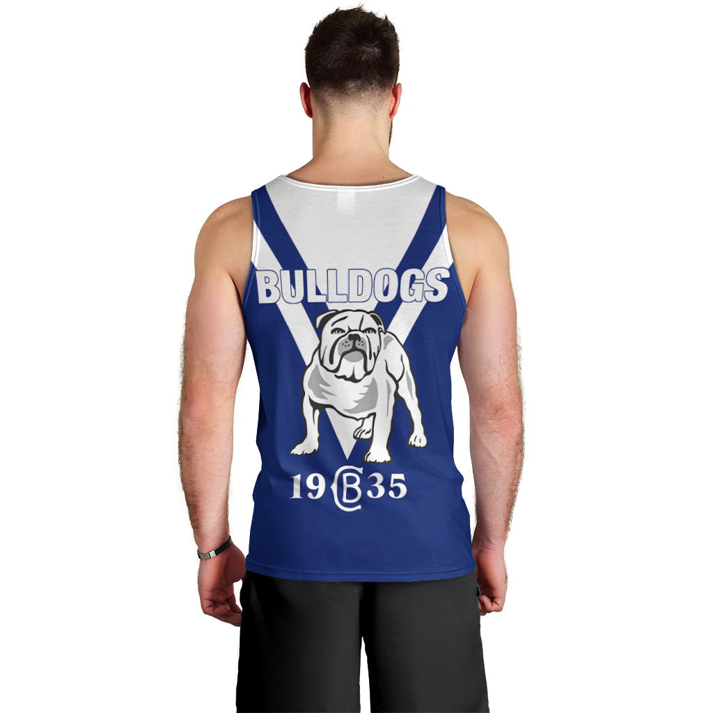 Canterbury - Bankstown Bulldogs Blue Men's Tank Top - - Vibe Hoodie Shop