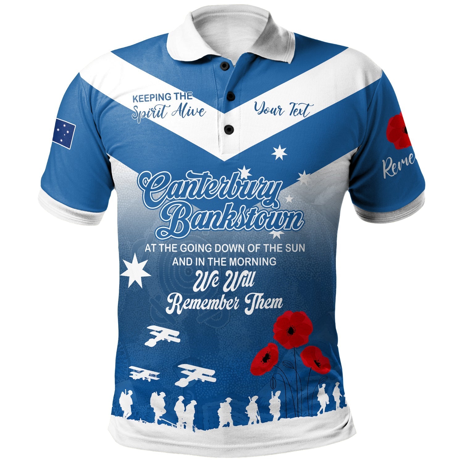 australia-canterbury-bankstown-anzac-custom-polo-shirt-keeping-the-spirit-alive-polo-shirt