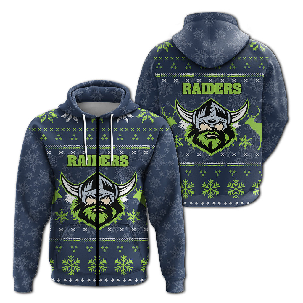 Canberra Raiders Hoodie - Christmas Ugly Style - LT12 - Vibe Hoodie Shop