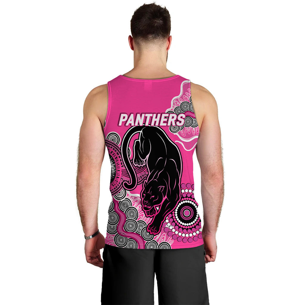 Panthers Rugby 2022 Aboriginal Art Men Tank Top - - Vibe Hoodie Shop
