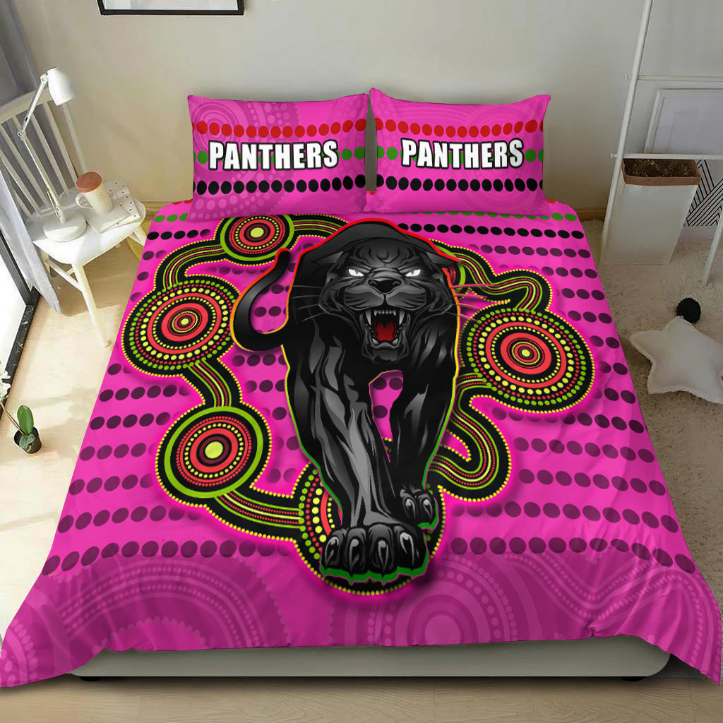 Panthers Indigenous Bedding Set Version Pink Alternate - Vibe Hoodie Shop