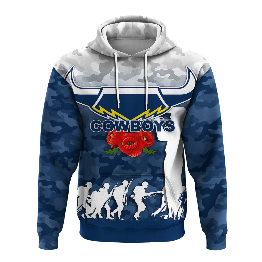 North Queensland Cowboys ANZAC Day Camo Hoodie - LT12 - Vibe Hoodie Shop
