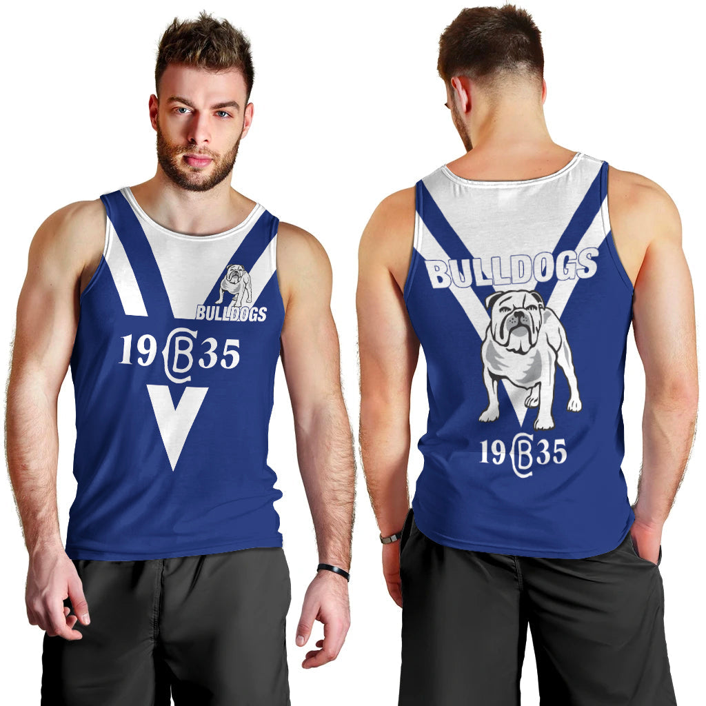 Canterbury - Bankstown Bulldogs Blue Men's Tank Top - - Vibe Hoodie Shop