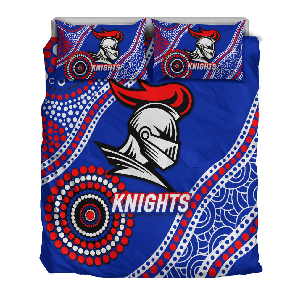 Knights Rugby 2022 Aboriginal Art Bedding Set - - Vibe Hoodie Shop