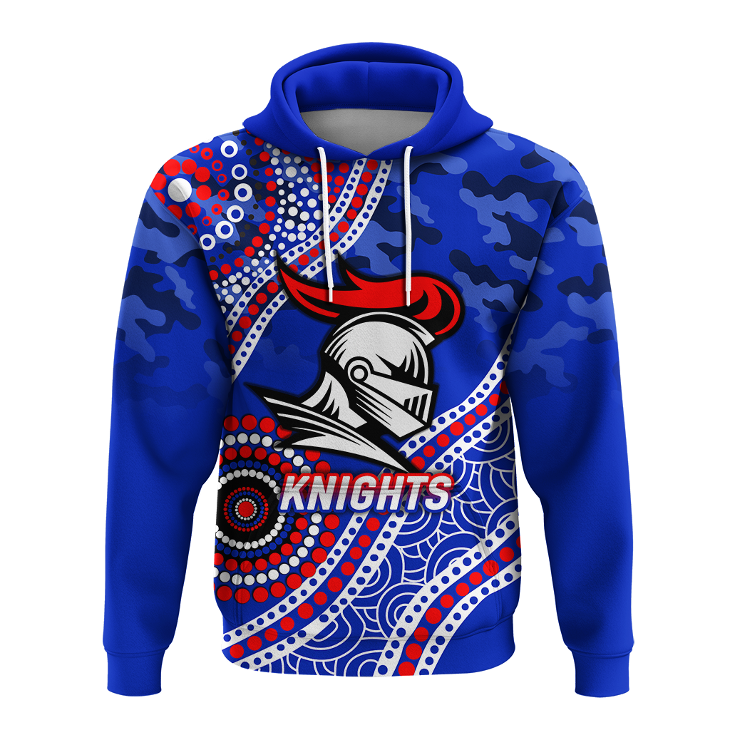 Knights Rugby Camouflage Indigenous Art Hoodie - LT12 - Vibe Hoodie Shop