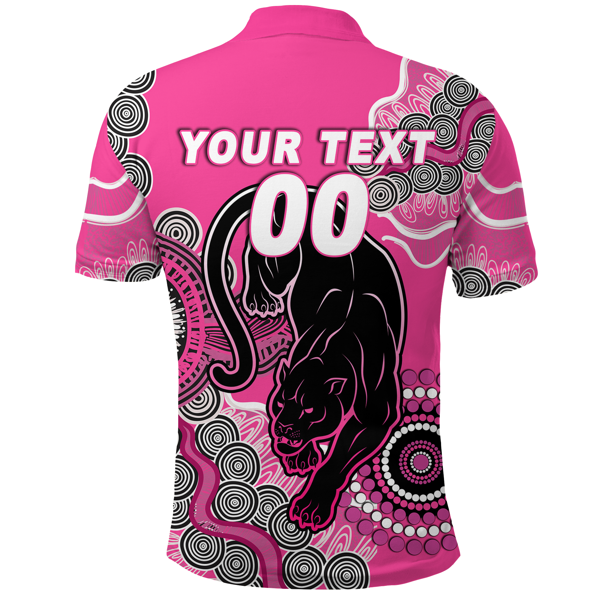 (Custom Personalised) Panthers Rugby 2022 Aboriginal Art Polo Shirt - - Vibe Hoodie Shop