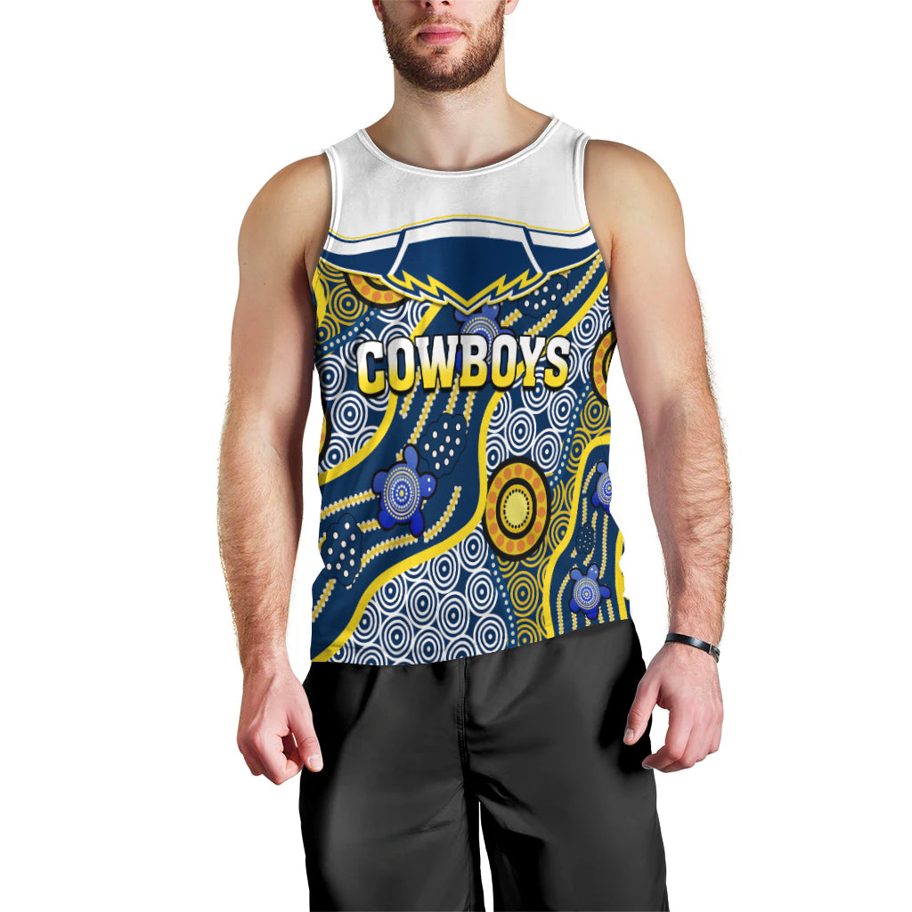 Cowboys Men Tank Top North Queensland Indigenous - Vibe Hoodie Shop