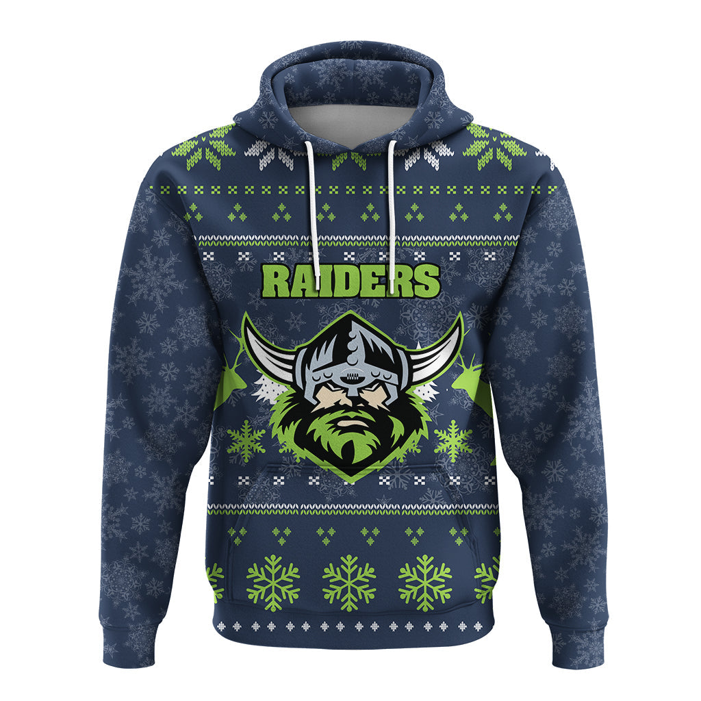 Canberra Raiders Hoodie - Christmas Ugly Style - LT12 - Vibe Hoodie Shop