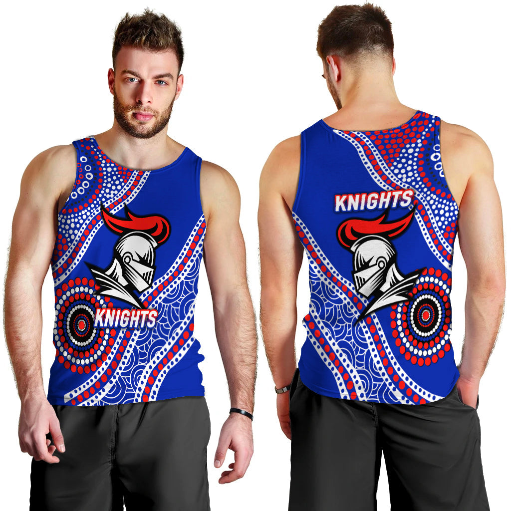 Knights Rugby 2022 Aboriginal Art Men Tank Top - - Vibe Hoodie Shop