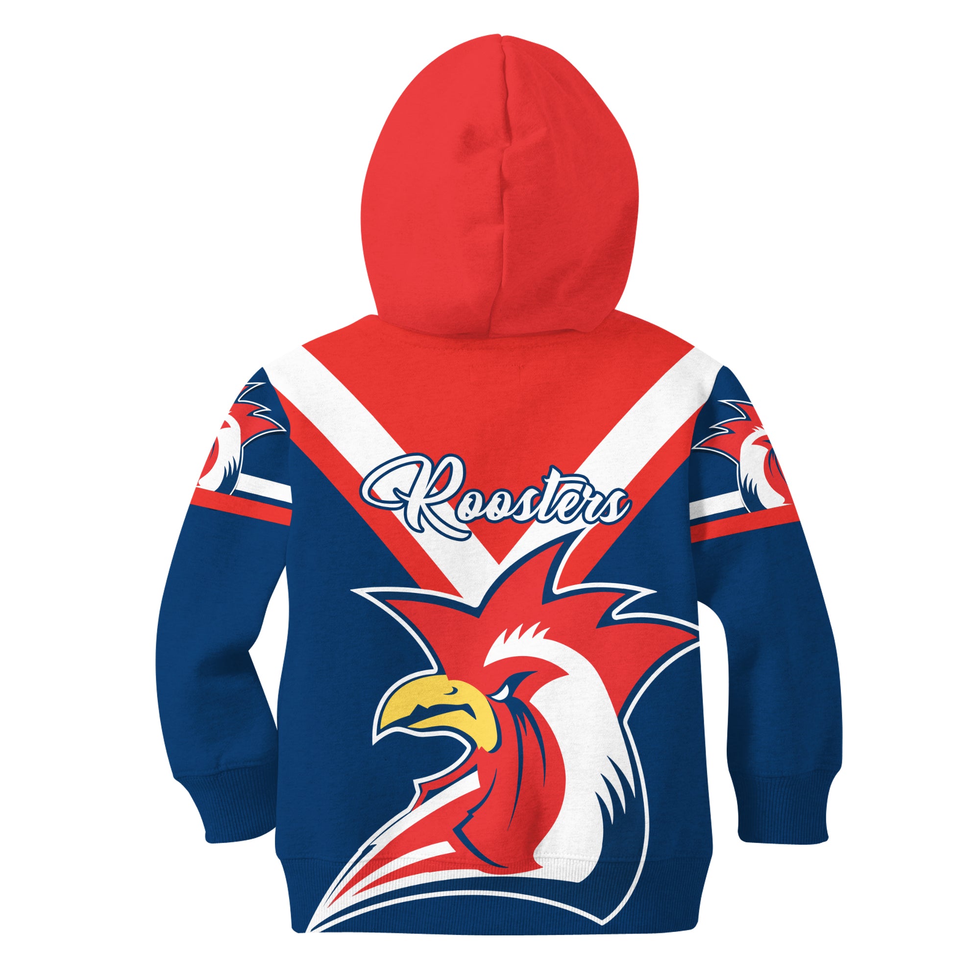 (Custom Personalised) Australia Roosters KID Hoodie Rugby RLT7 - Vibe Hoodie Shop