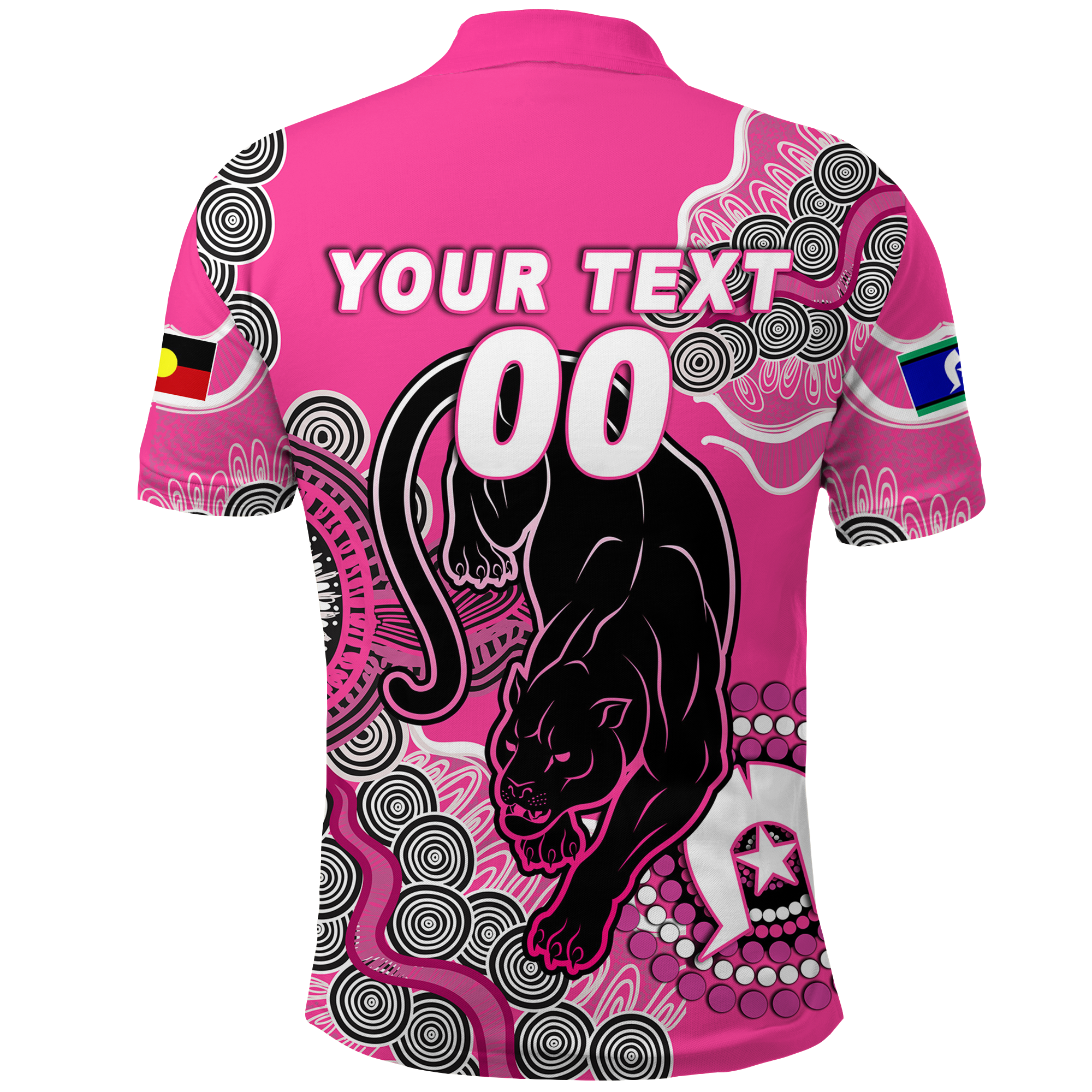 (Custom Personalised) Panthers Rugby NAIDOC 2022 Aboriginal Polo Shirt - - Vibe Hoodie Shop