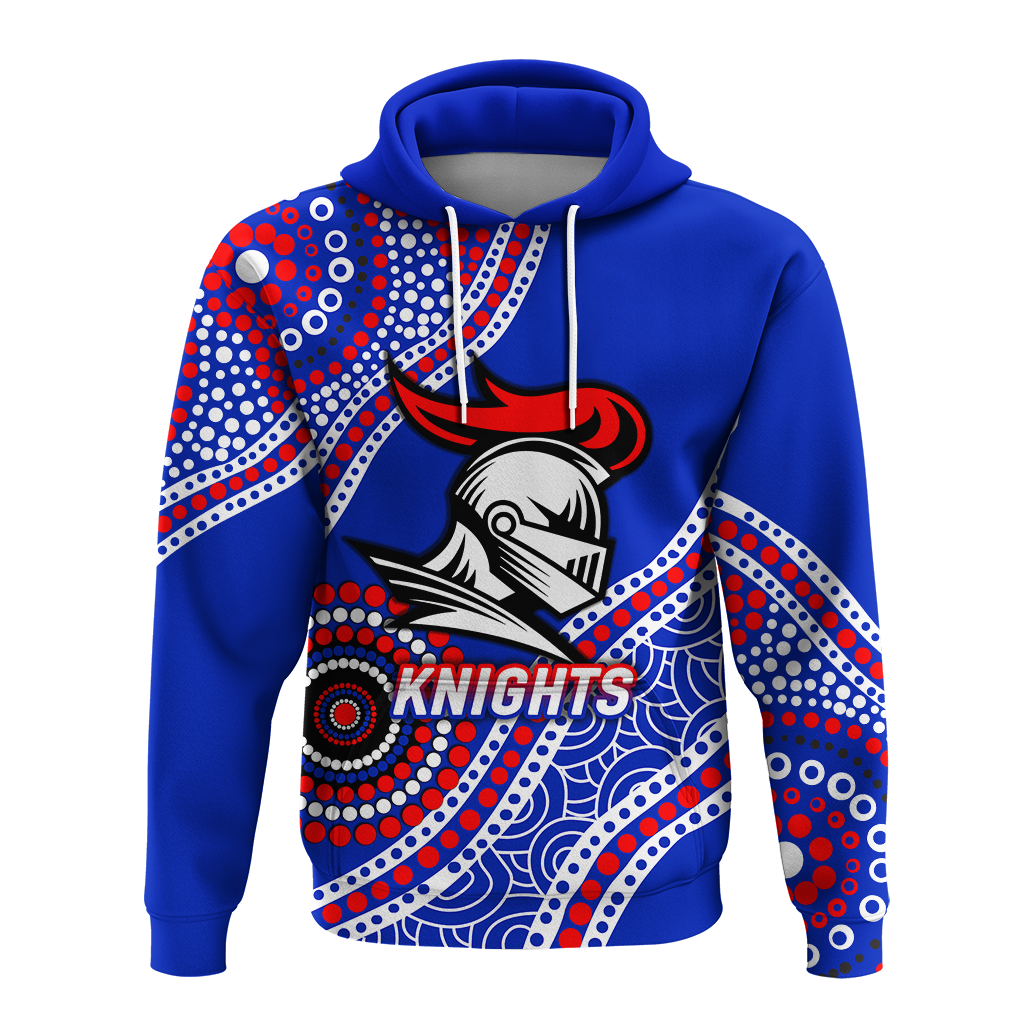 Knights Rugby 2022 Aboriginal Art Hoodie - LT12 - Vibe Hoodie Shop