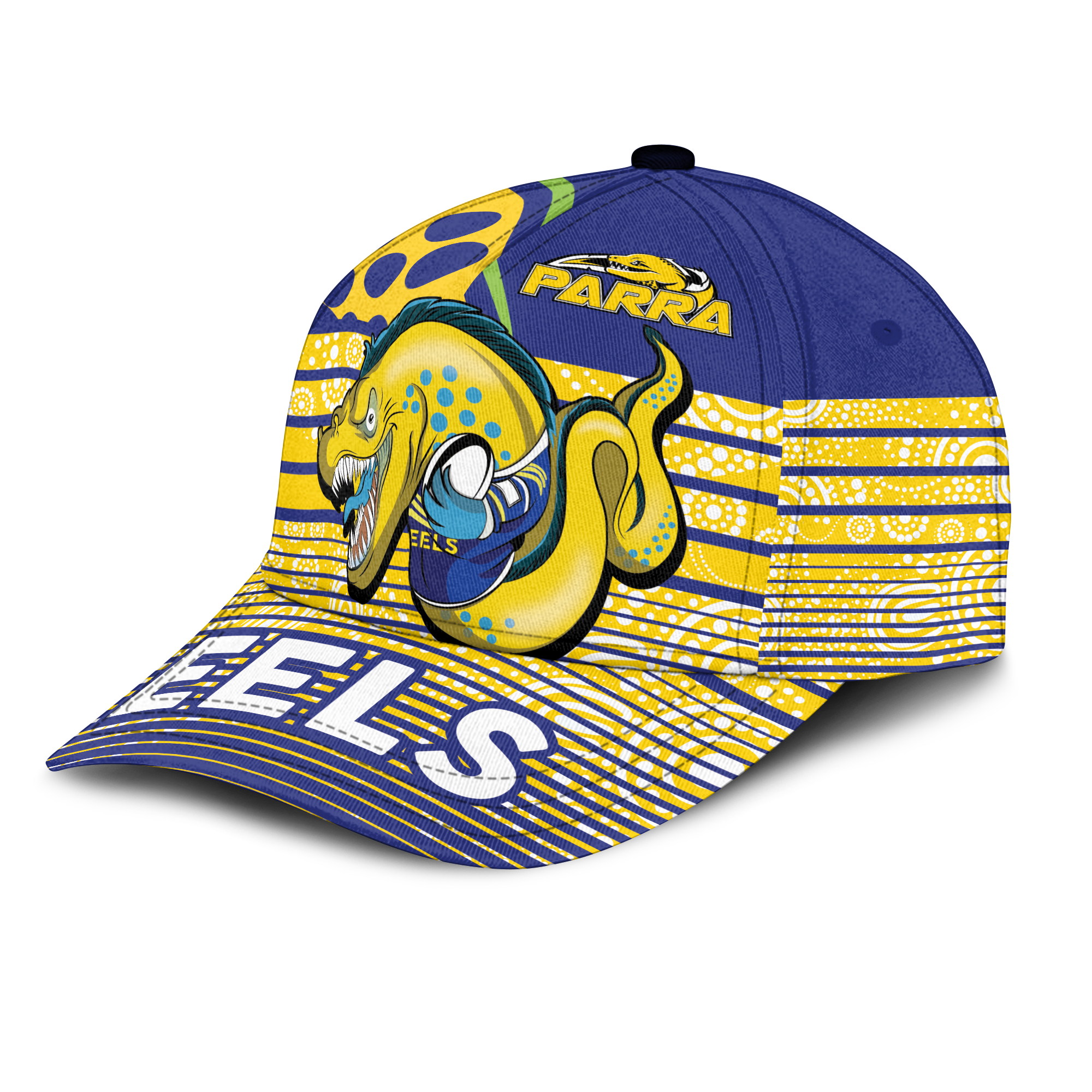 Eels Rugby Parra Aboriginal Blue And Gold Cap - - Vibe Hoodie Shop