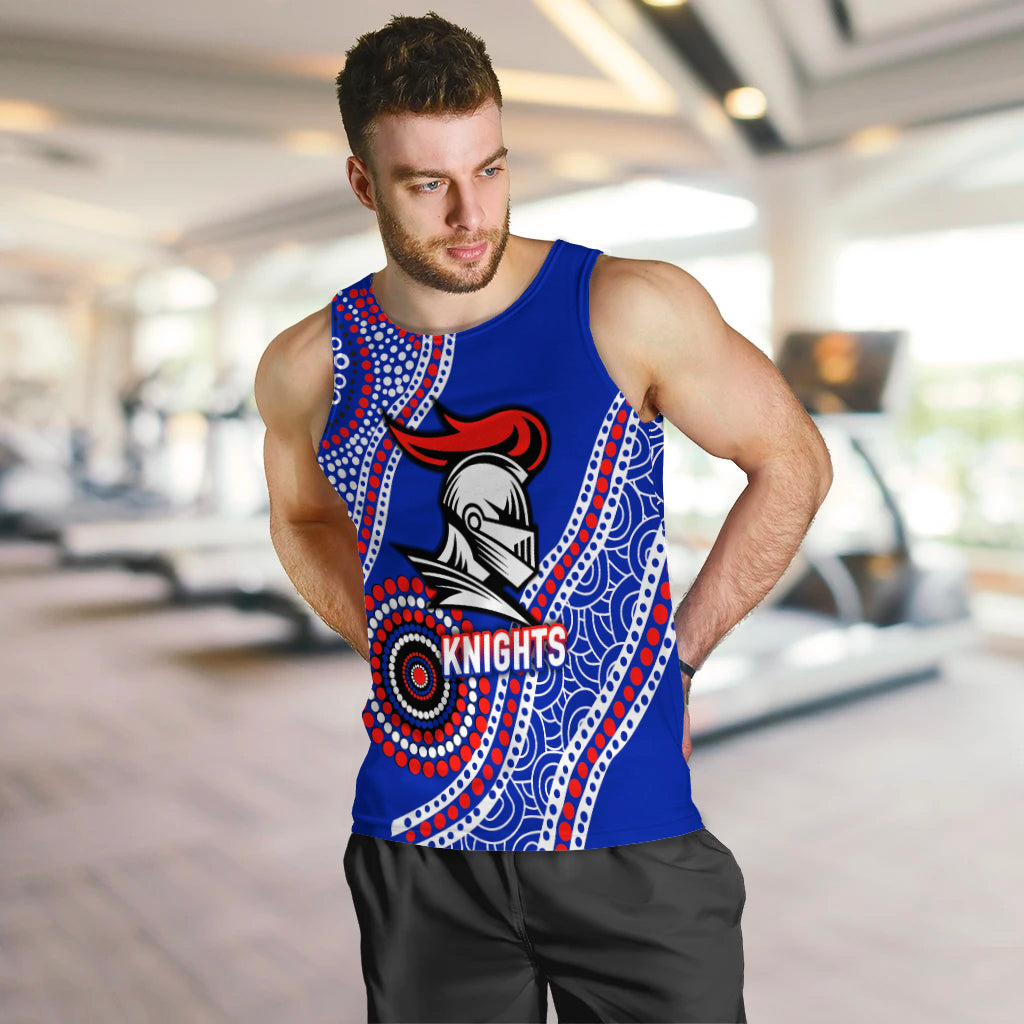 Knights Rugby 2022 Aboriginal Art Men Tank Top - - Vibe Hoodie Shop