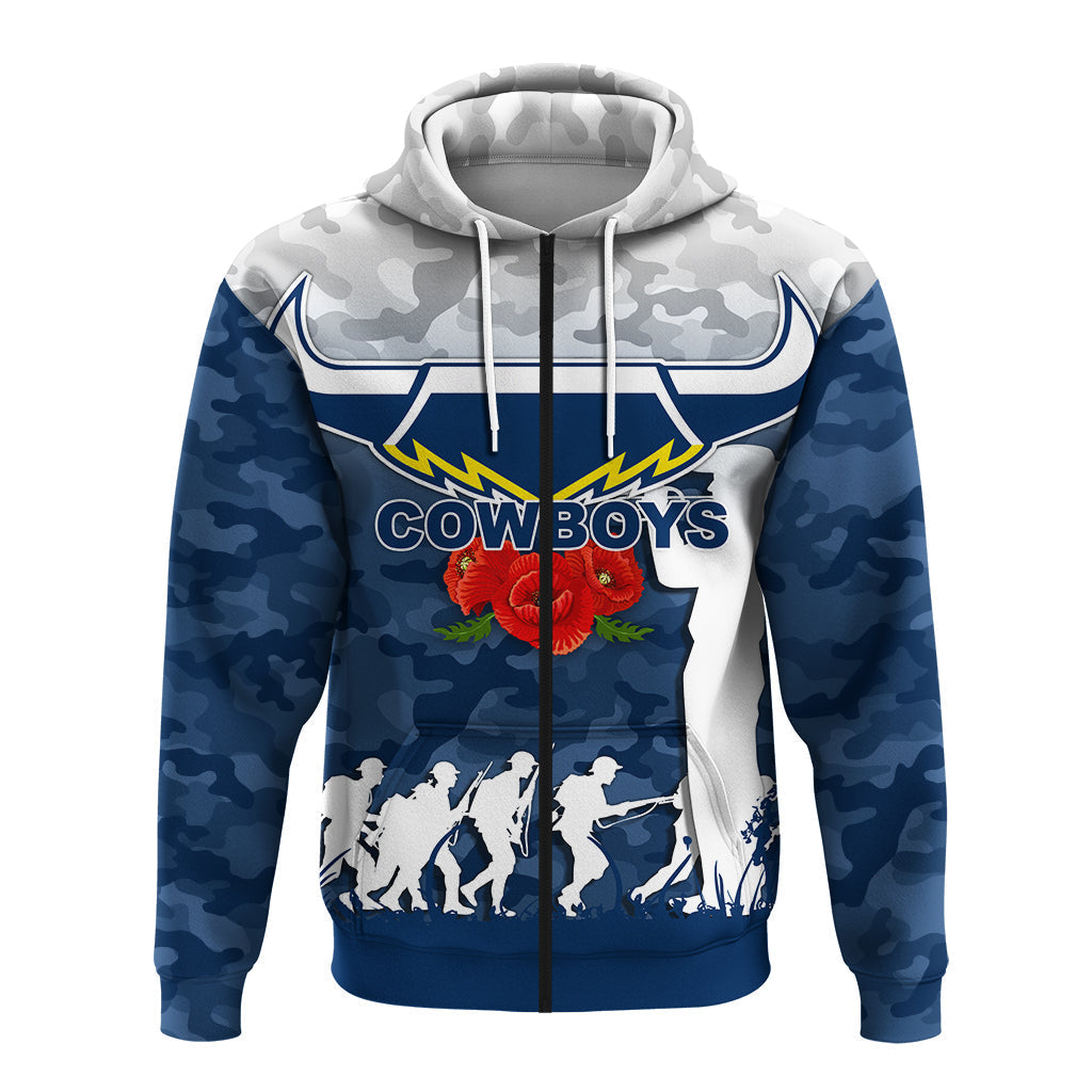 North Queensland Cowboys ANZAC Day Camo Hoodie - LT12 - Vibe Hoodie Shop