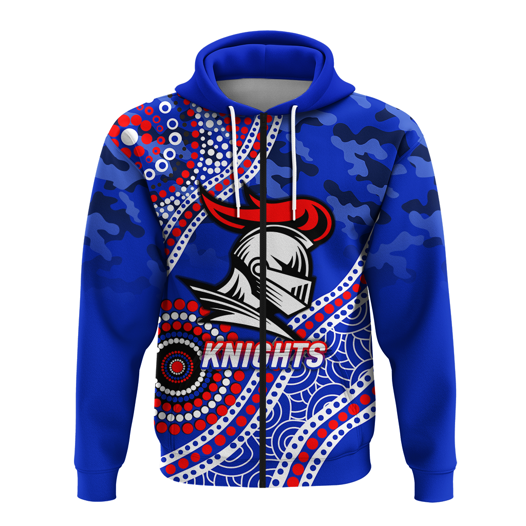 Knights Rugby Camouflage Indigenous Art Hoodie - LT12 - Vibe Hoodie Shop