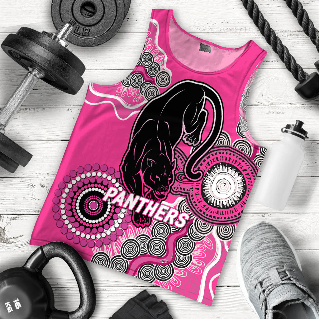 Panthers Rugby 2022 Aboriginal Art Men Tank Top - - Vibe Hoodie Shop