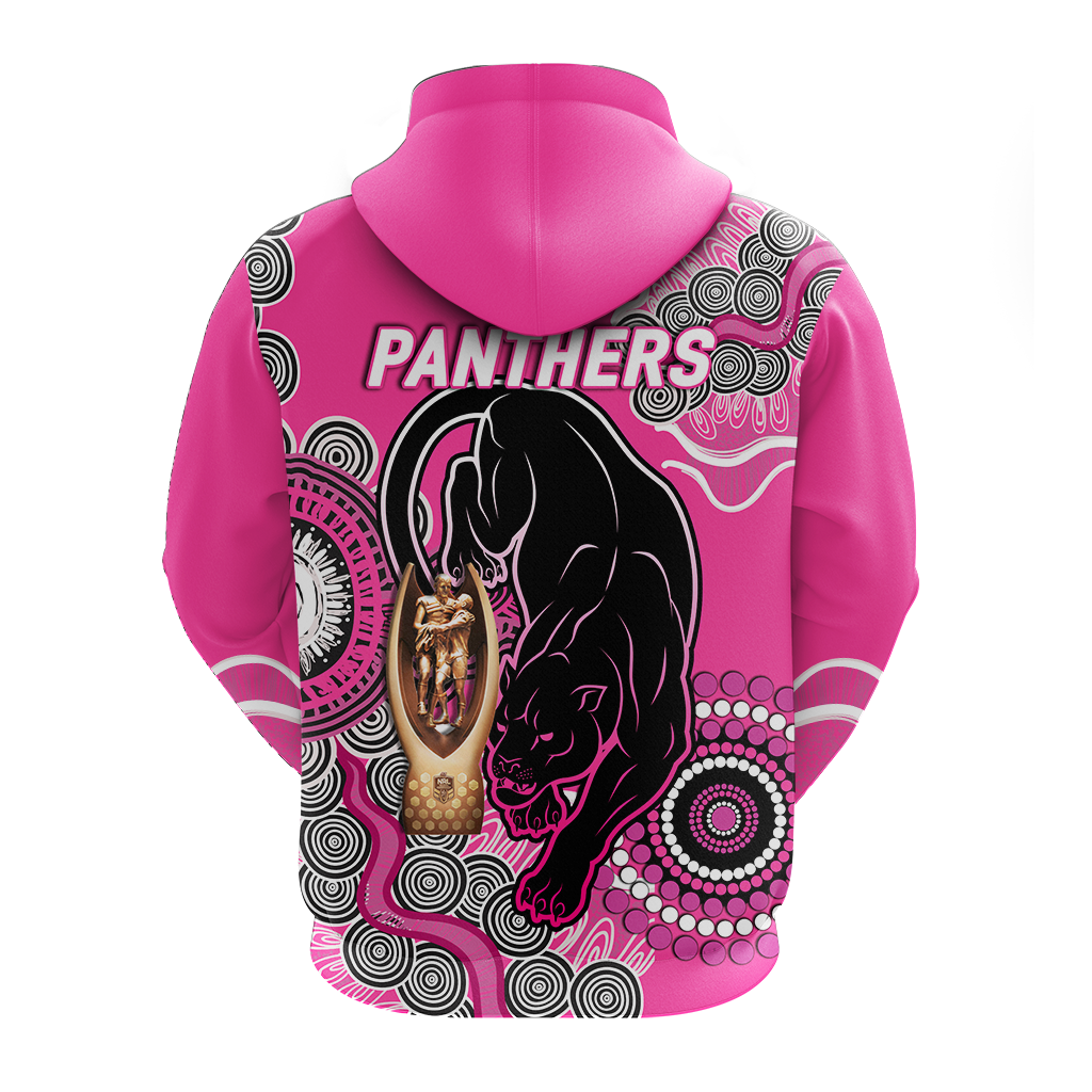 Panthers Rugby Premiers 2022 Aboriginal Art Hoodie - LT12 - Vibe Hoodie Shop