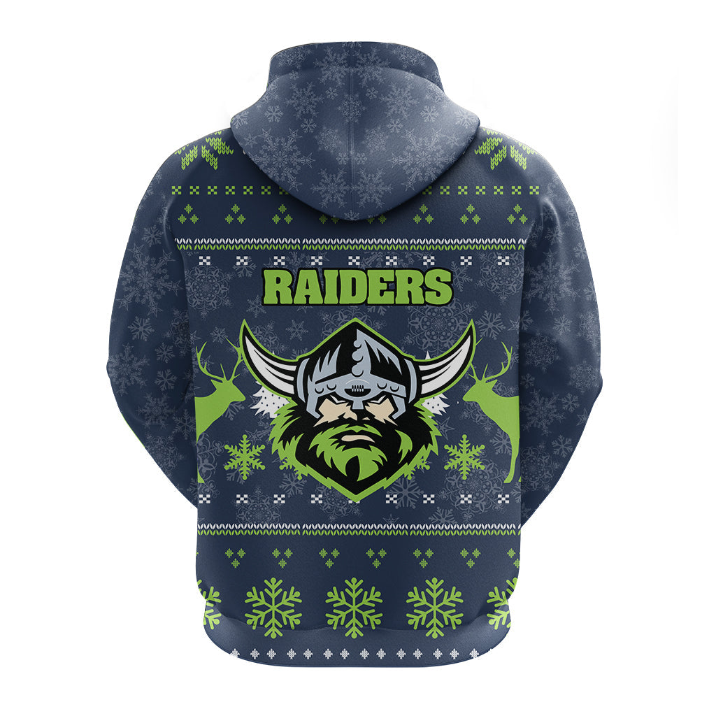 Canberra Raiders Hoodie - Christmas Ugly Style - LT12 - Vibe Hoodie Shop