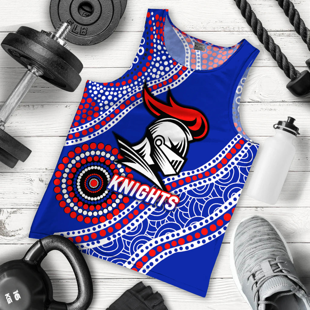 Knights Rugby 2022 Aboriginal Art Men Tank Top - - Vibe Hoodie Shop