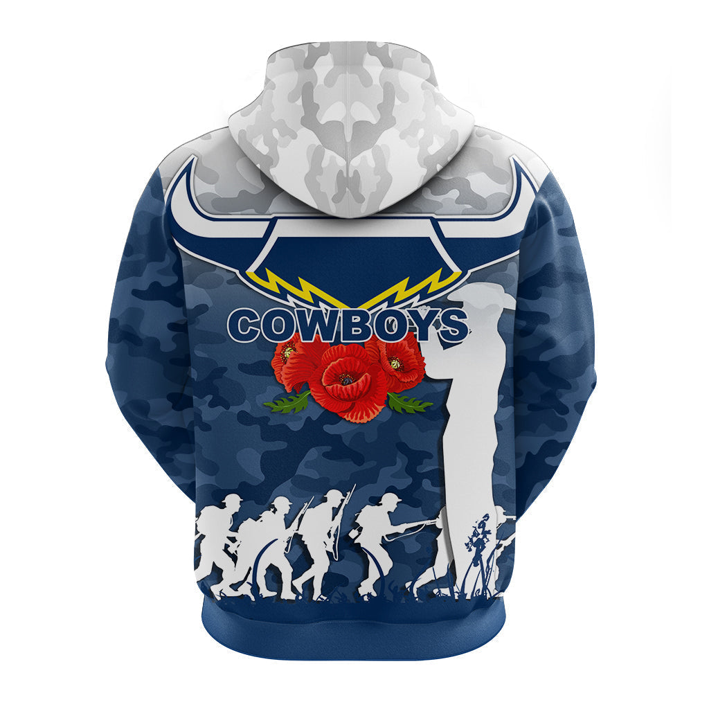 North Queensland Cowboys ANZAC Day Camo Hoodie - LT12 - Vibe Hoodie Shop