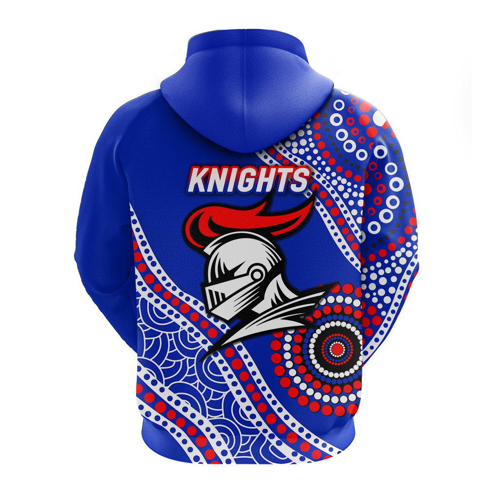 Knights Rugby 2022 Aboriginal Art Hoodie - LT12 - Vibe Hoodie Shop