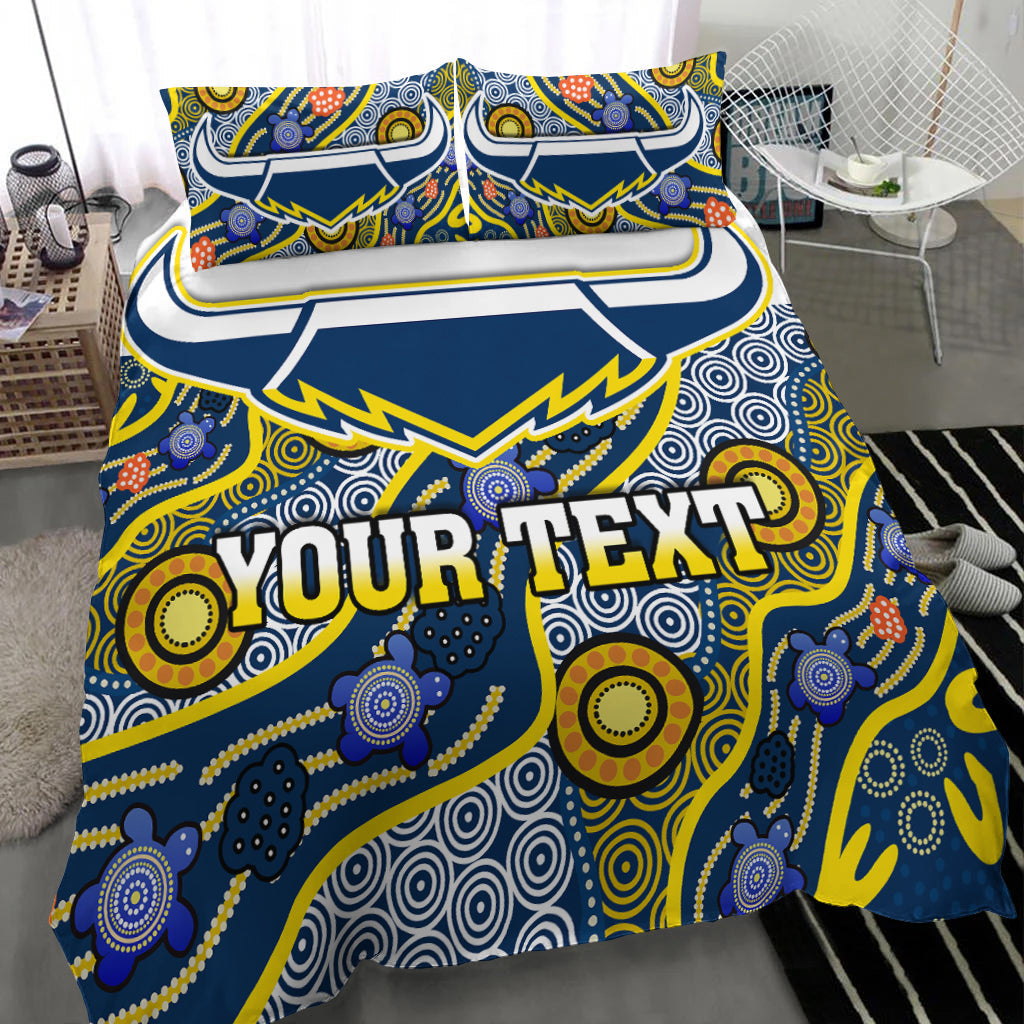 (Custom Personalised) Cowboys Bedding Set North Queensland Indigenous - Vibe Hoodie Shop