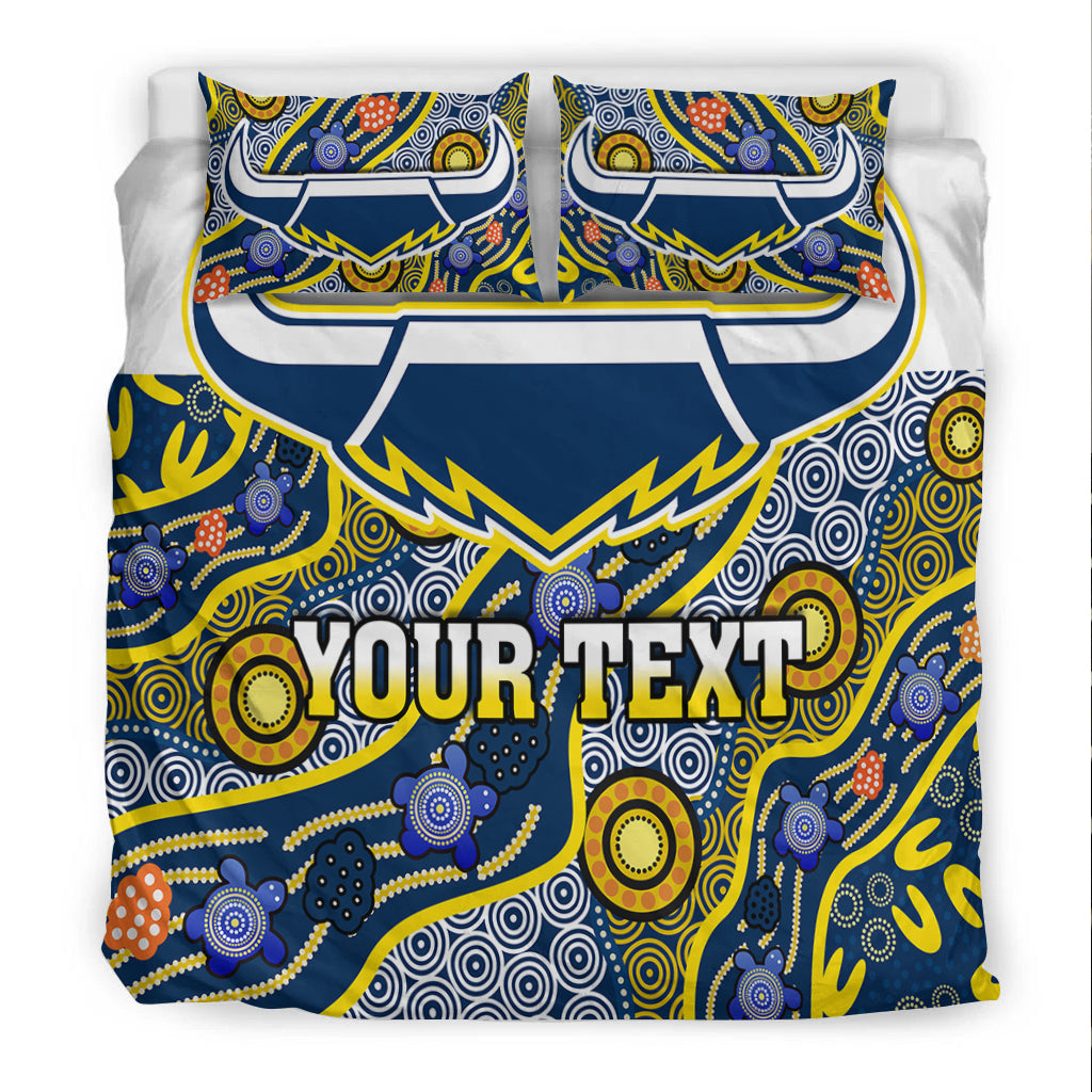 (Custom Personalised) Cowboys Bedding Set North Queensland Indigenous - Vibe Hoodie Shop