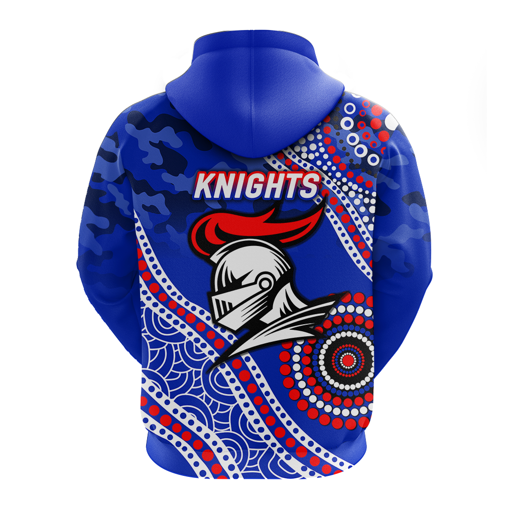 Knights Rugby Camouflage Indigenous Art Hoodie - LT12 - Vibe Hoodie Shop