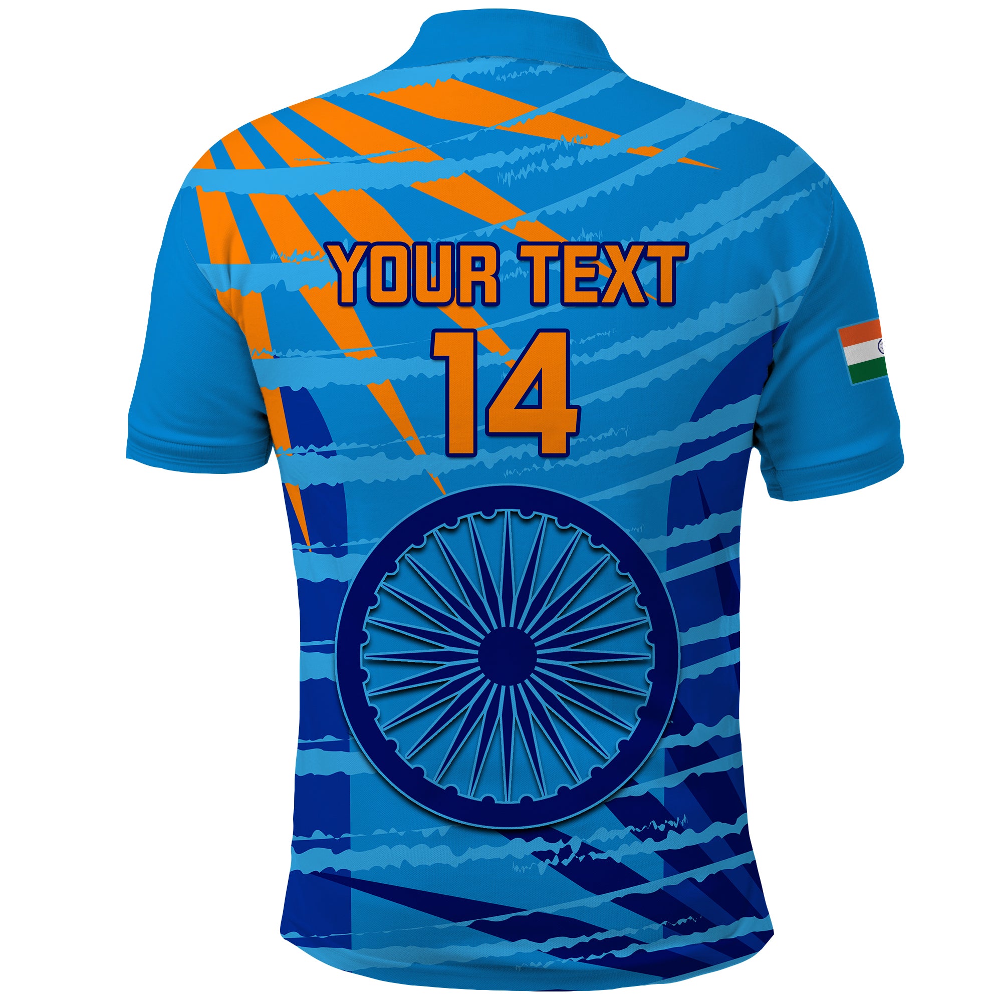 Custom India Cricket Polo Shirt Men In Blue 3rd Champions World Cup Trophy - Vibe Hoodie Shop