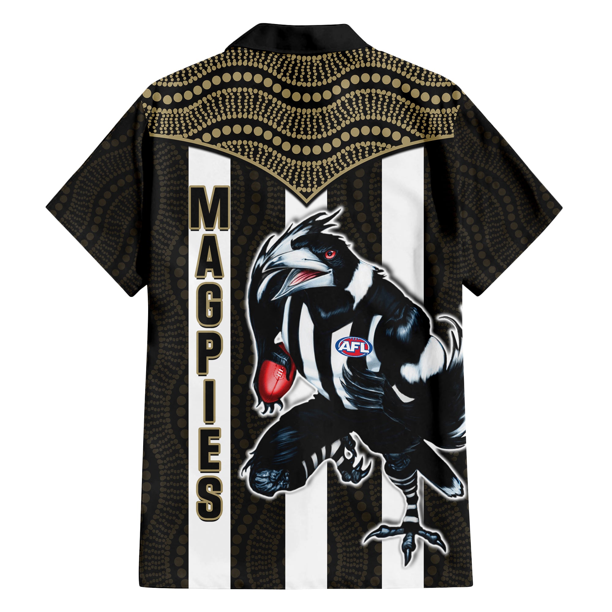 Magpies Football Hawaiian Shirt Collingwood 1892 Indigenous Sporty Style - Vibe Hoodie Shop