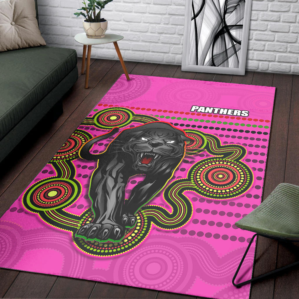 Panthers Indigenous Area Rug Version Pink Alternate - Vibe Hoodie Shop