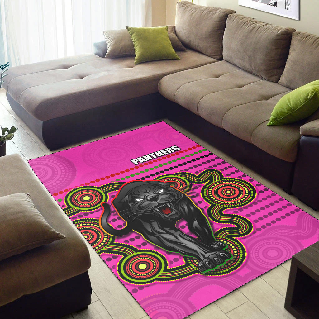 Panthers Indigenous Area Rug Version Pink Alternate - Vibe Hoodie Shop