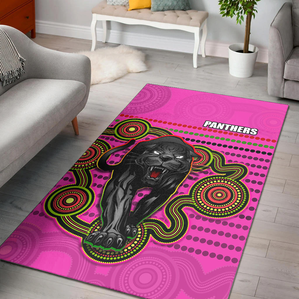 Panthers Indigenous Area Rug Version Pink Alternate - Vibe Hoodie Shop