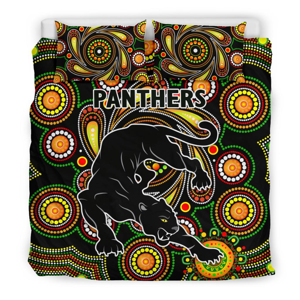 Penrith Bedding Set Panthers Indigenous Vibes - Vibe Hoodie Shop
