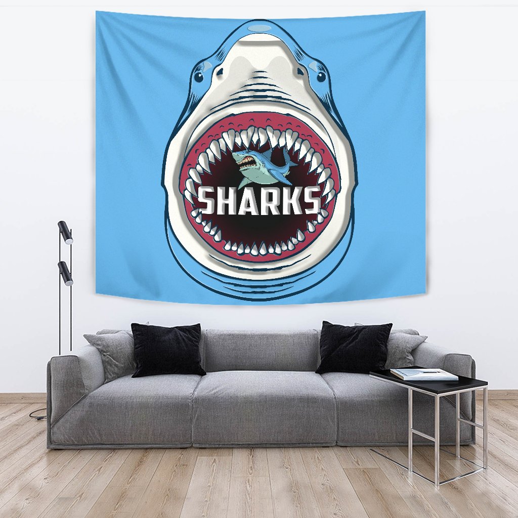 Sharks Rugby Tapestry Cronulla Sutherland - Vibe Hoodie Shop