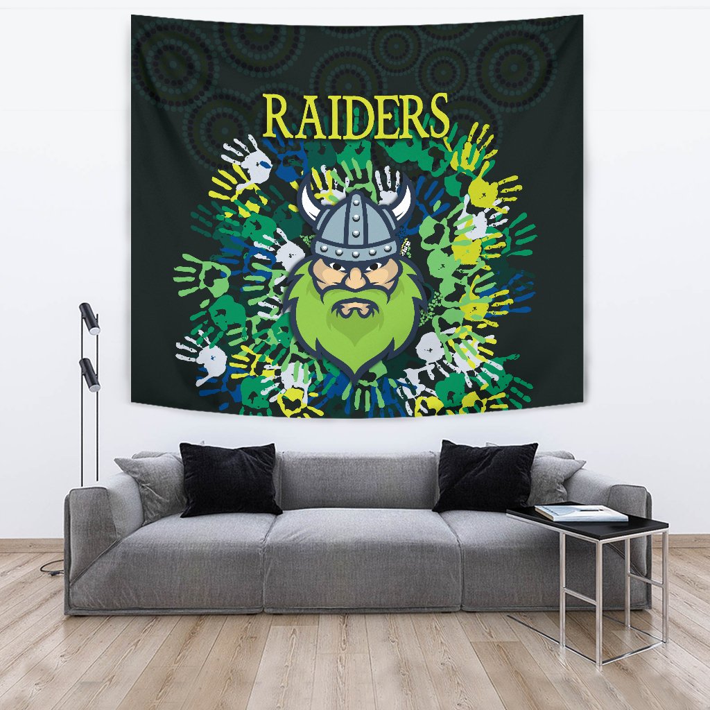 Canberra Tapestry Raiders Viking Simple Indigenous - Vibe Hoodie Shop