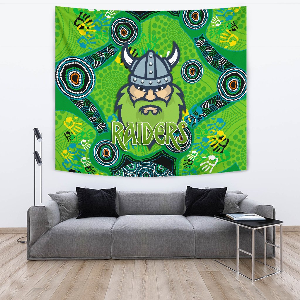 Canberra Tapestry Raiders Viking Indigenous - Vibe Hoodie Shop