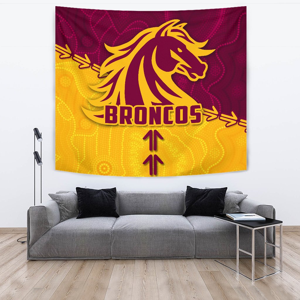 Broncos Tapestry Brisbane Aboriginal - Vibe Hoodie Shop