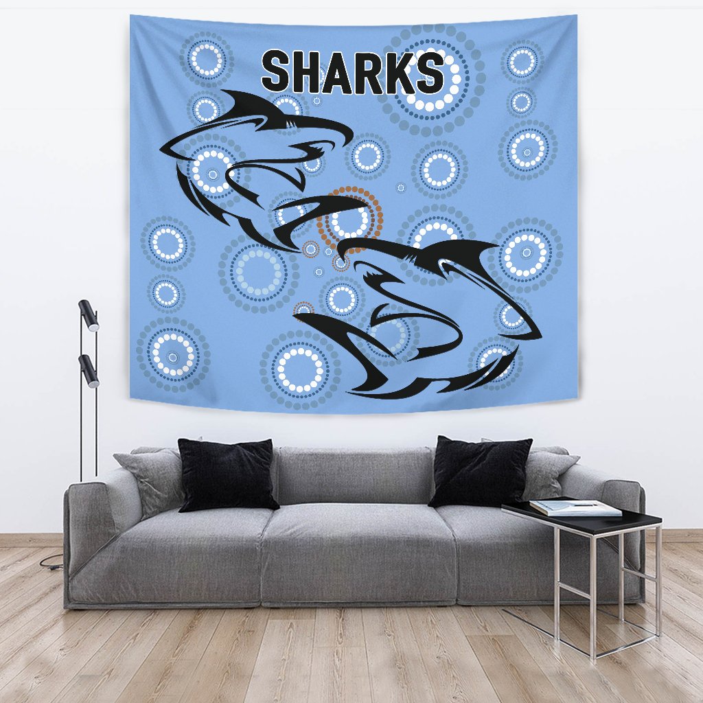 Cronulla Tapestry Sharks Unique Indigenous - Vibe Hoodie Shop