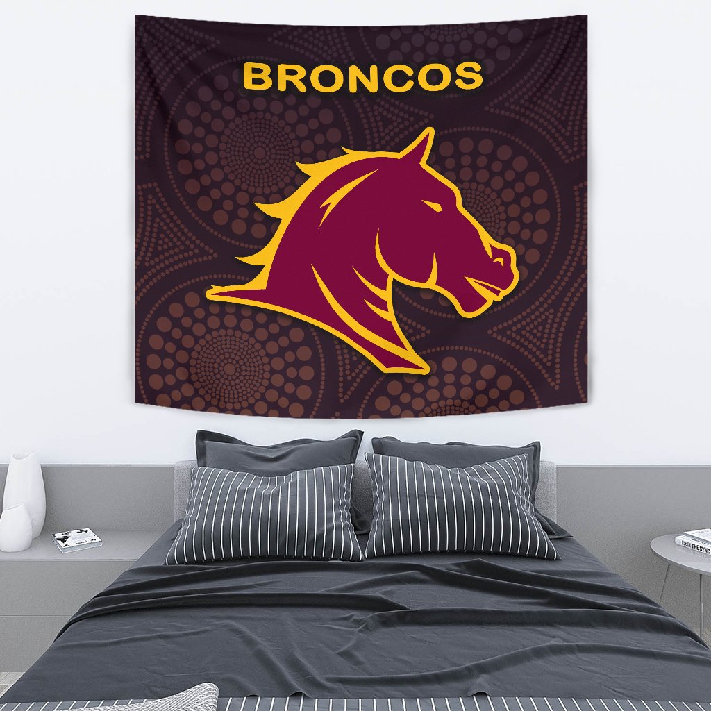 Brisbane Tapestry Broncos Simple Indigenous - Vibe Hoodie Shop