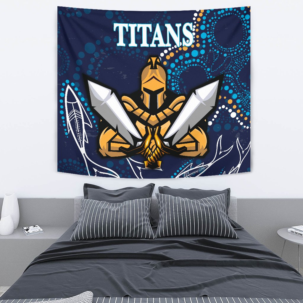 Gold Coast Tapestry Titans Gladiator Indigenous - Vibe Hoodie Shop