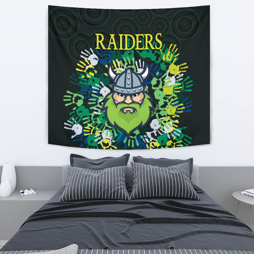 Canberra Tapestry Raiders Viking Simple Indigenous - Vibe Hoodie Shop