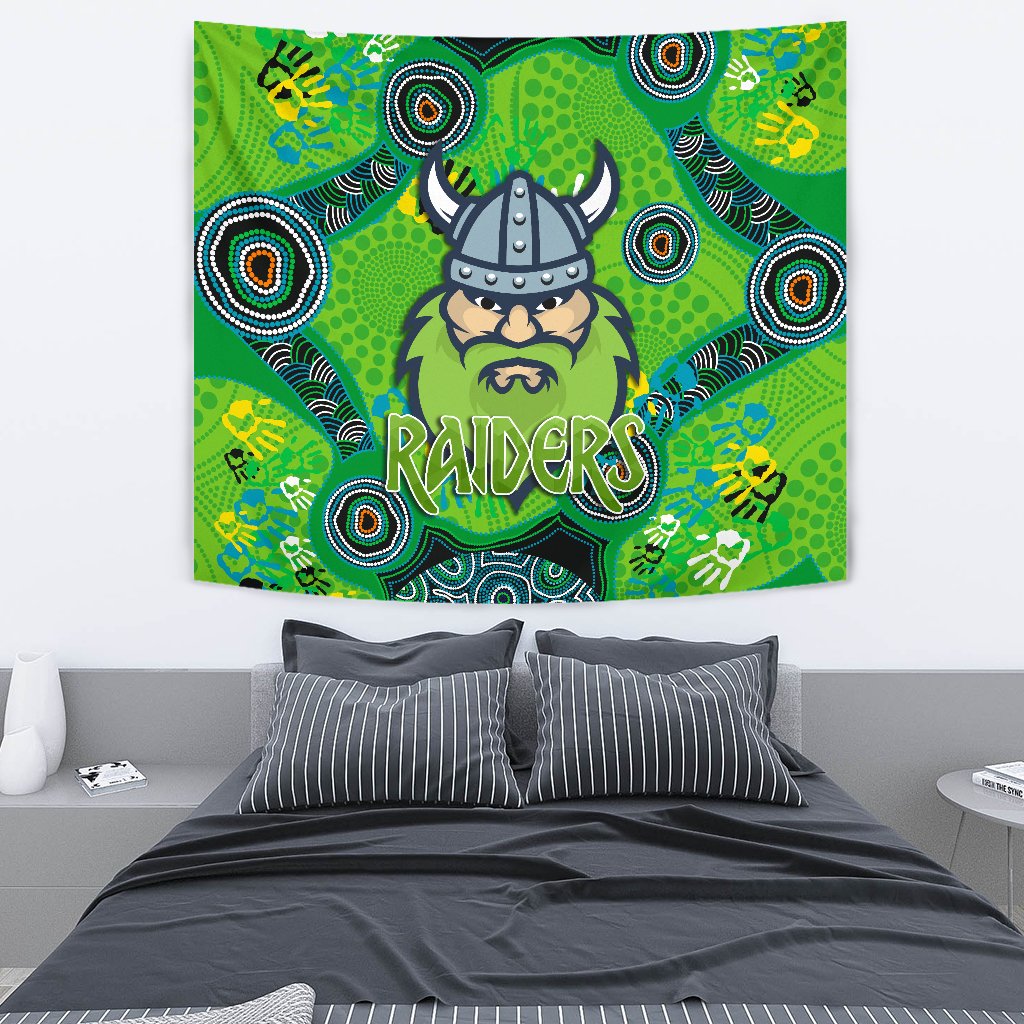 Canberra Tapestry Raiders Viking Indigenous - Vibe Hoodie Shop