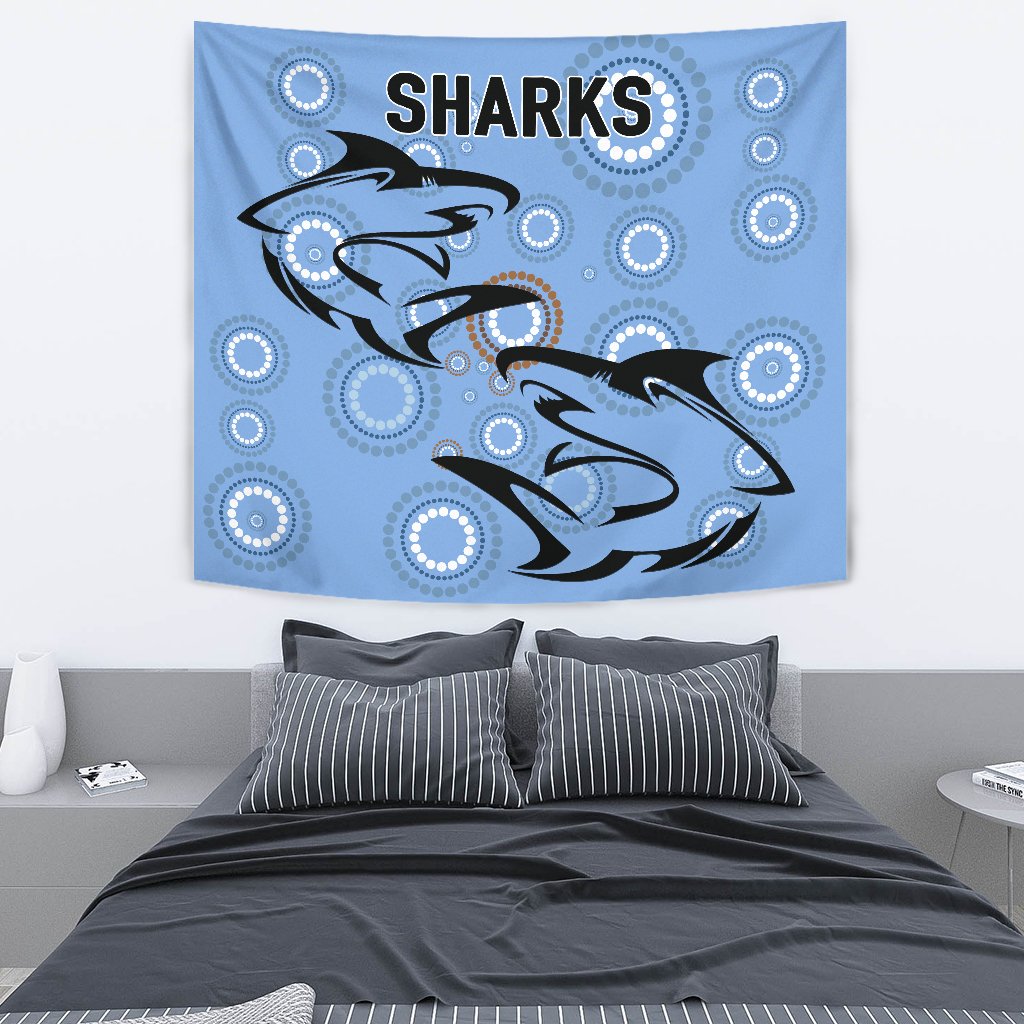 Cronulla Tapestry Sharks Unique Indigenous - Vibe Hoodie Shop