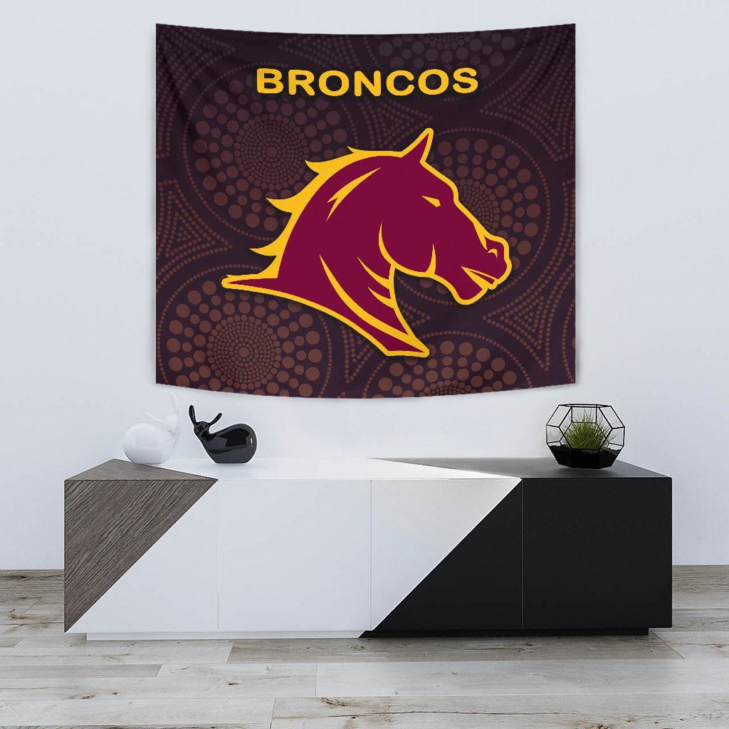 Brisbane Tapestry Broncos Simple Indigenous - Vibe Hoodie Shop