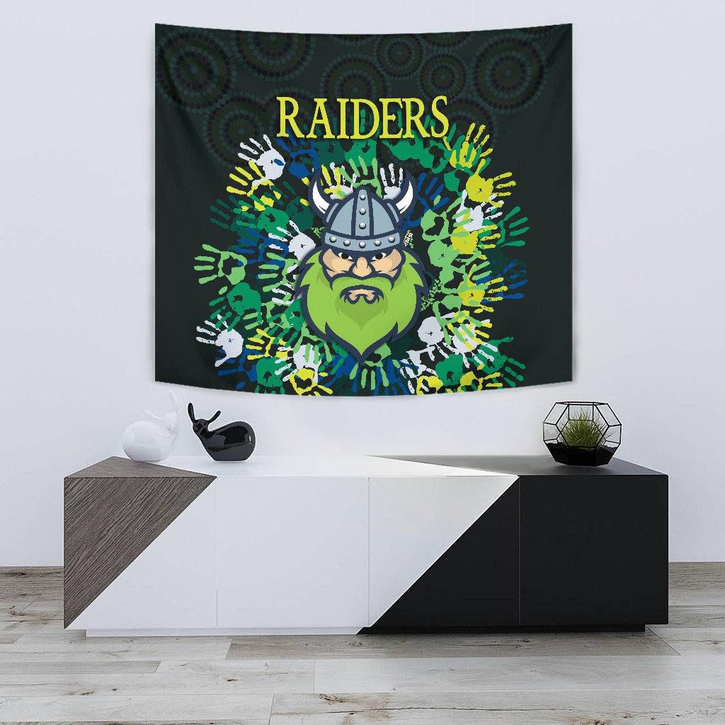 Canberra Tapestry Raiders Viking Simple Indigenous - Vibe Hoodie Shop