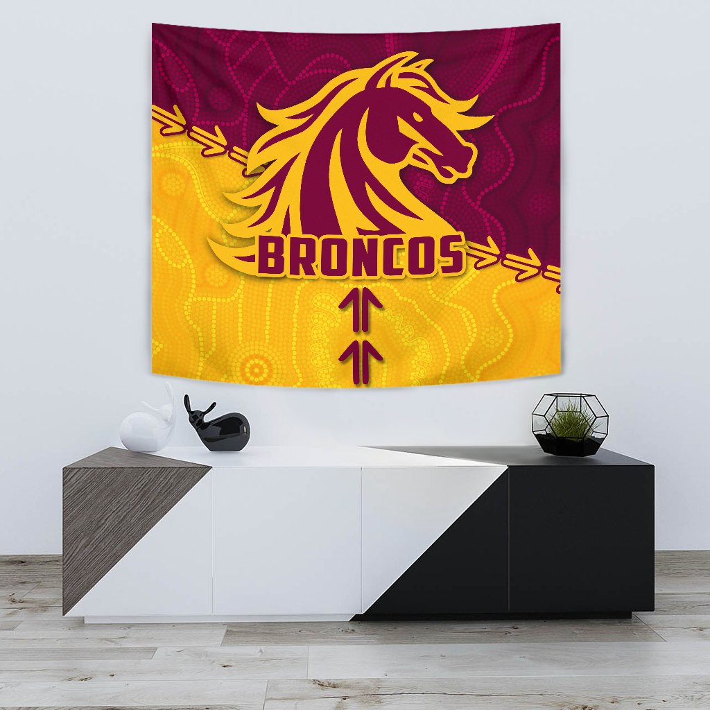 Broncos Tapestry Brisbane Aboriginal - Vibe Hoodie Shop