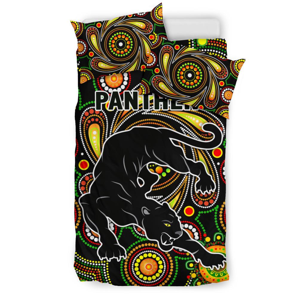 Penrith Bedding Set Panthers Indigenous Vibes - Vibe Hoodie Shop